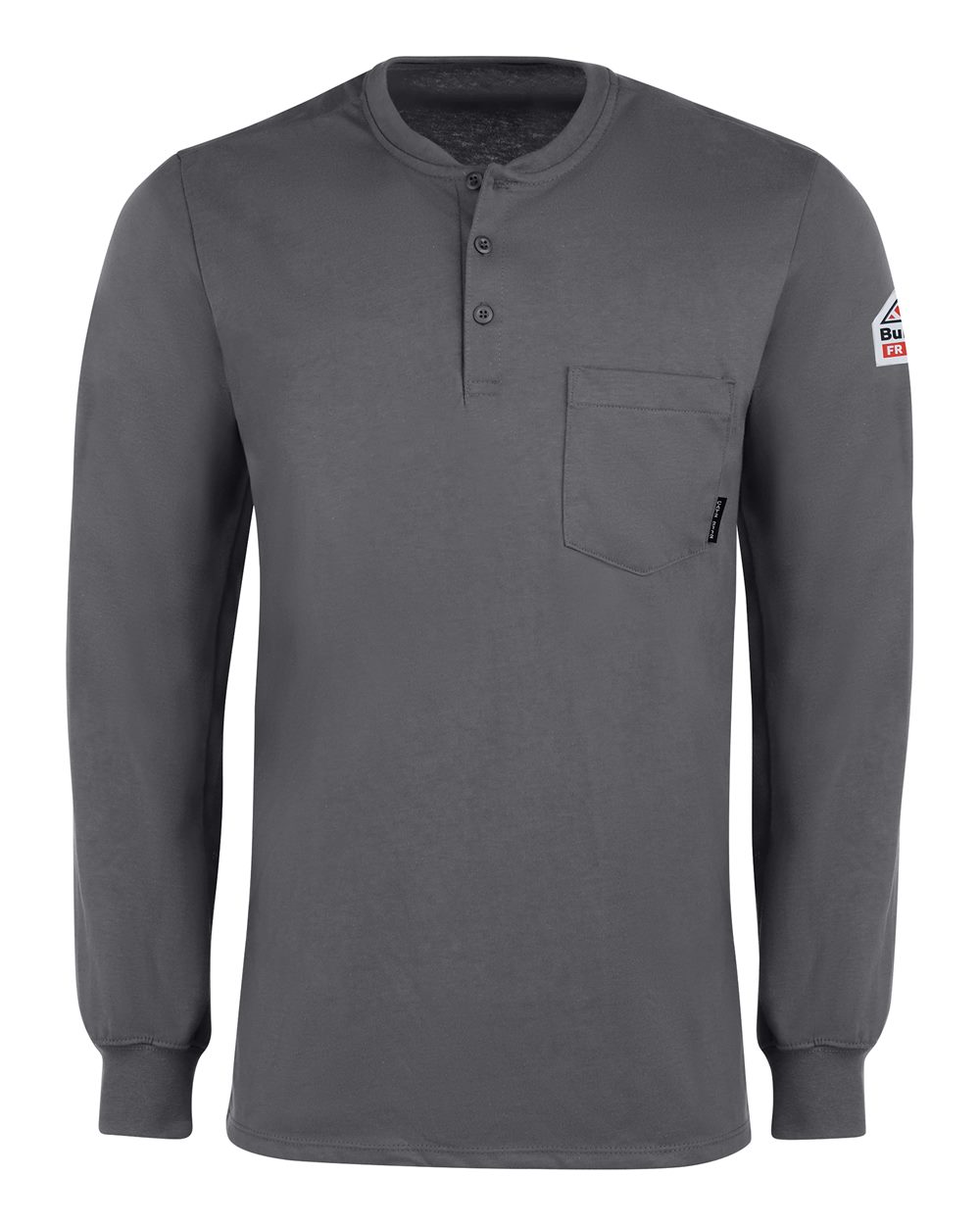 Bulwark Men's Long Sleeve Tagless Henley Shirt - SEL2