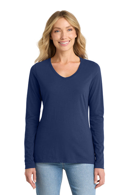 Women's Long Sleeve Fan Favorite™ V-Neck Tee