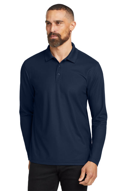 Long Sleeve Moisture Wicking Polo