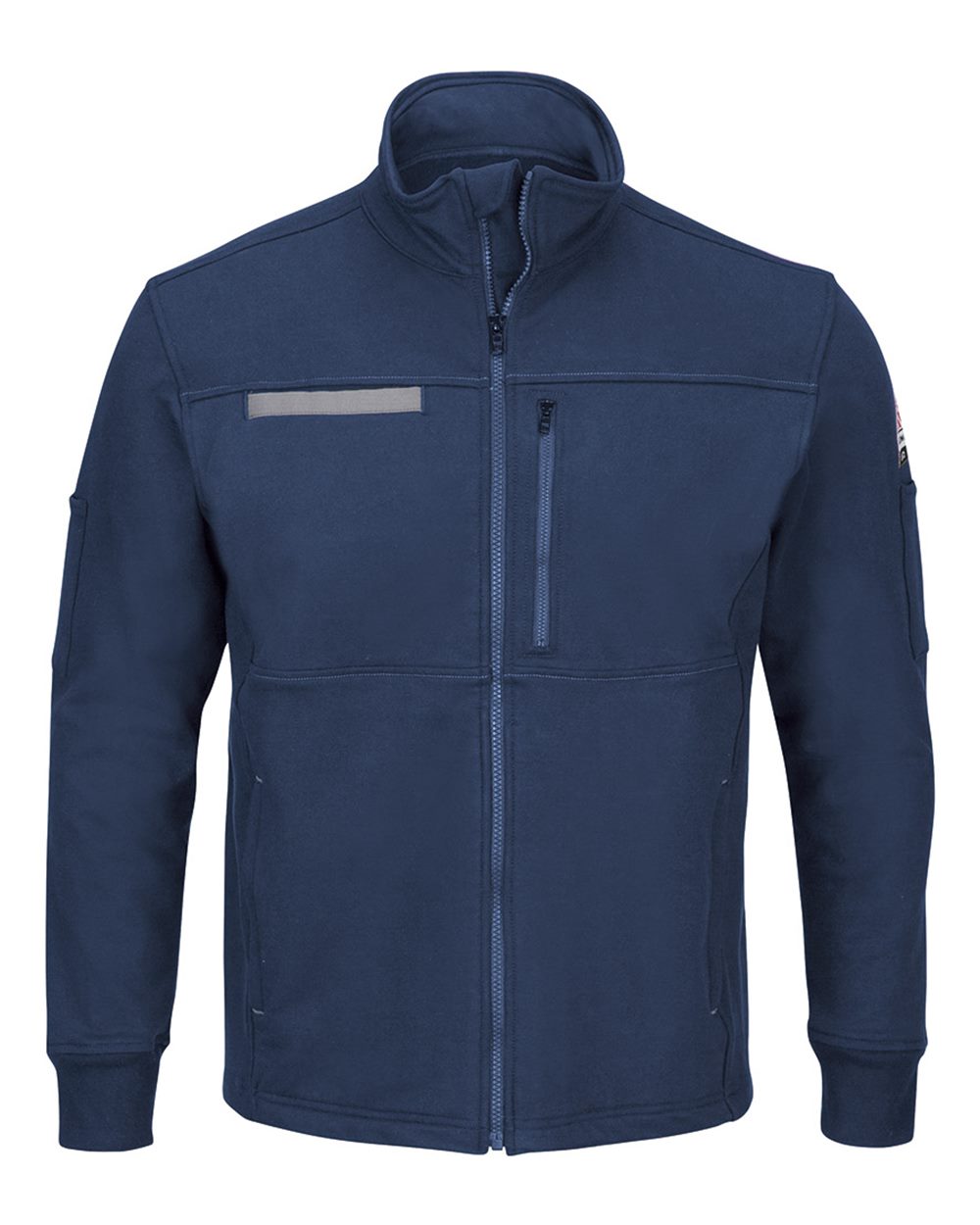 Bulwark Men's Zip Front Fleece Jacket-Cotton /Spandex Blend - SEZ2