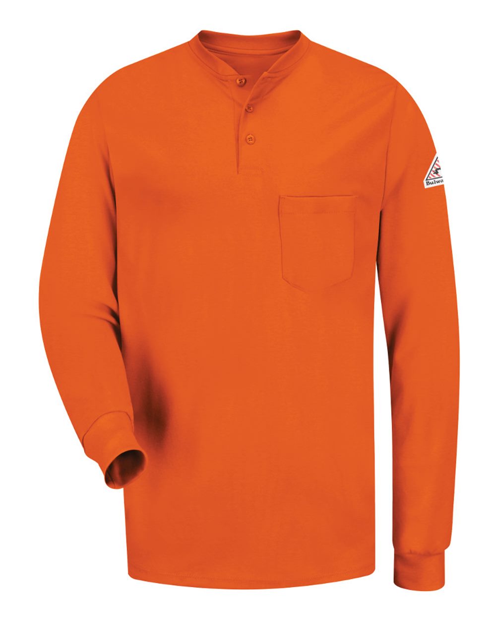 Bulwark Men's Tall Long Sleeve Tagless Henley Shirt - SEL2T TALL